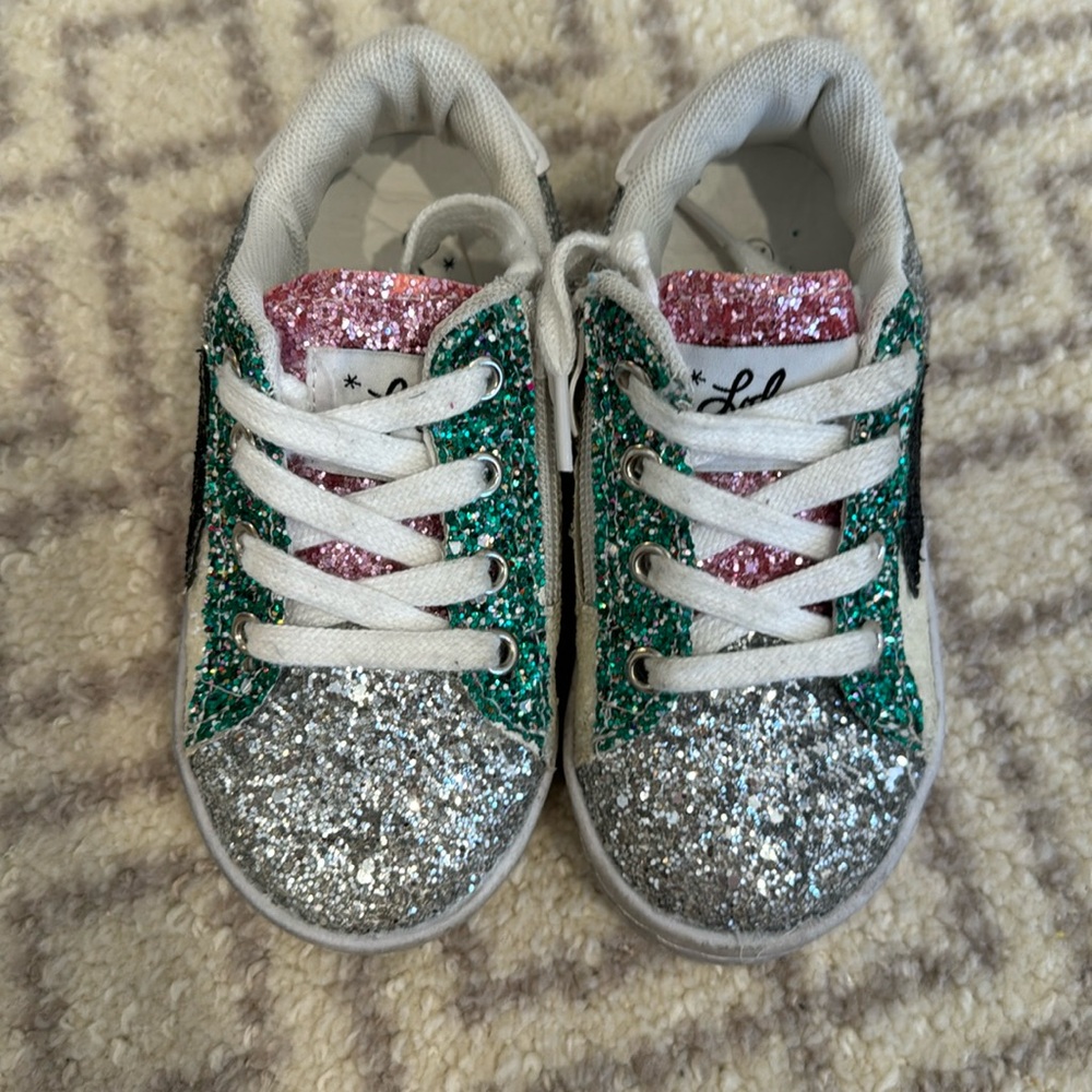 Lola and the boys glitter star sneakers toddler 10 or 27